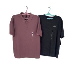 2 NWT Skechers Shirts (1polo&1Tshirt)